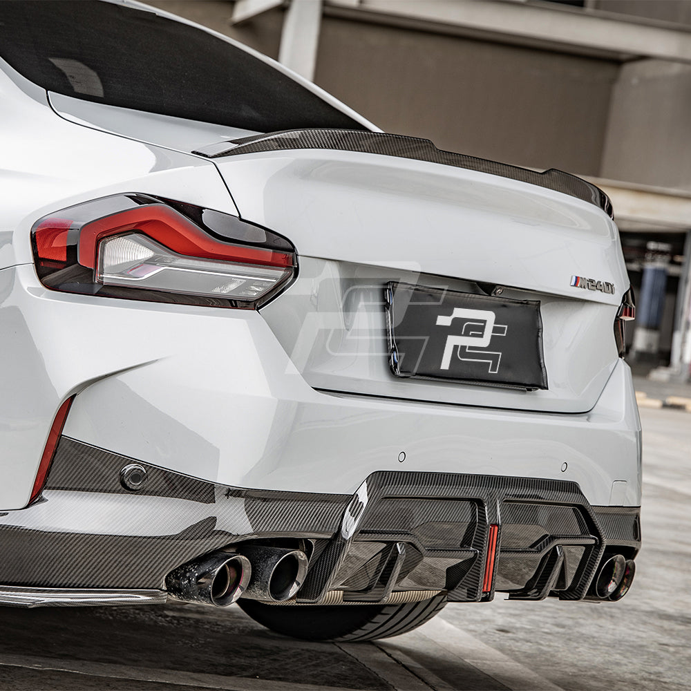 SQ Style Carbon Fiber Center Diffuser With Light - BMW G42 2 Series