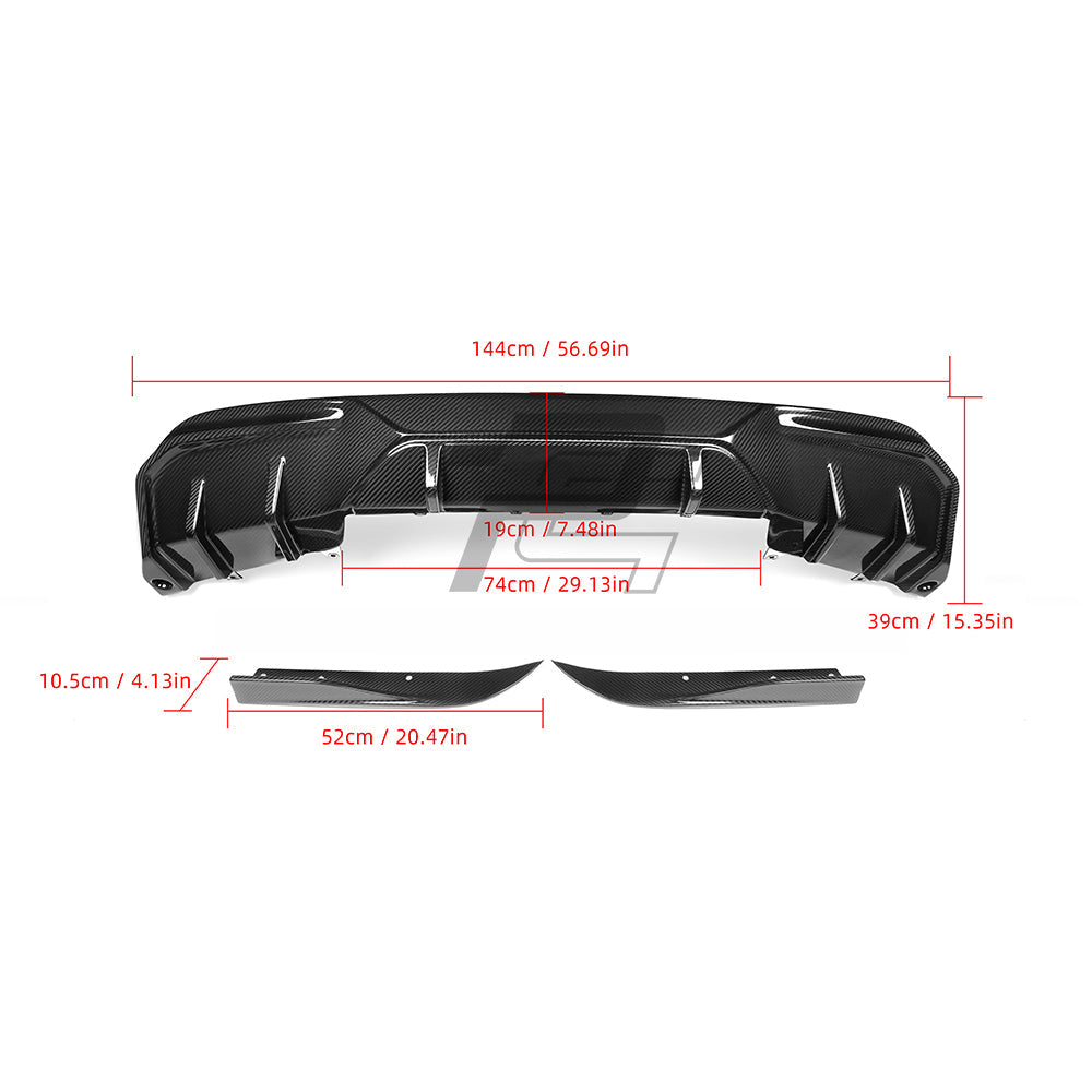 SQ Style Carbon Fiber Diffuser - BMW i4 G26