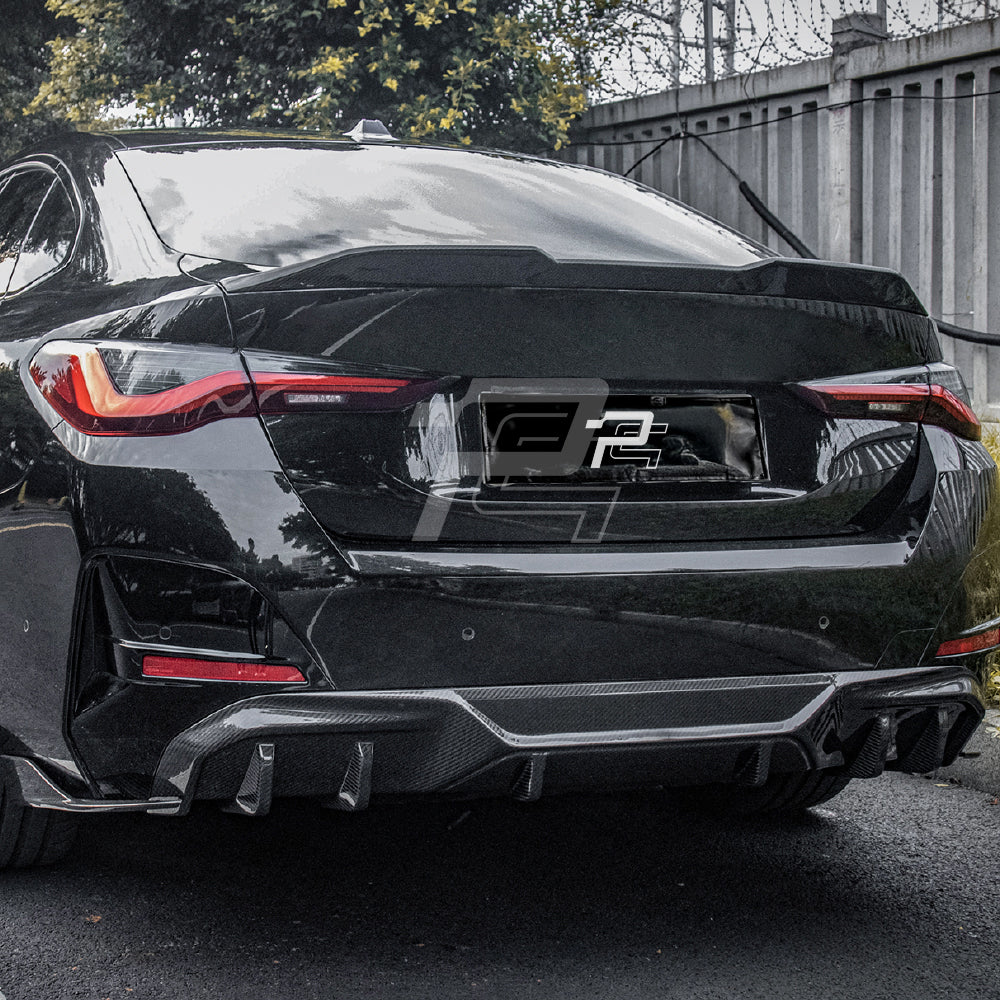 SQ Style Carbon Fiber Diffuser - BMW i4 G26