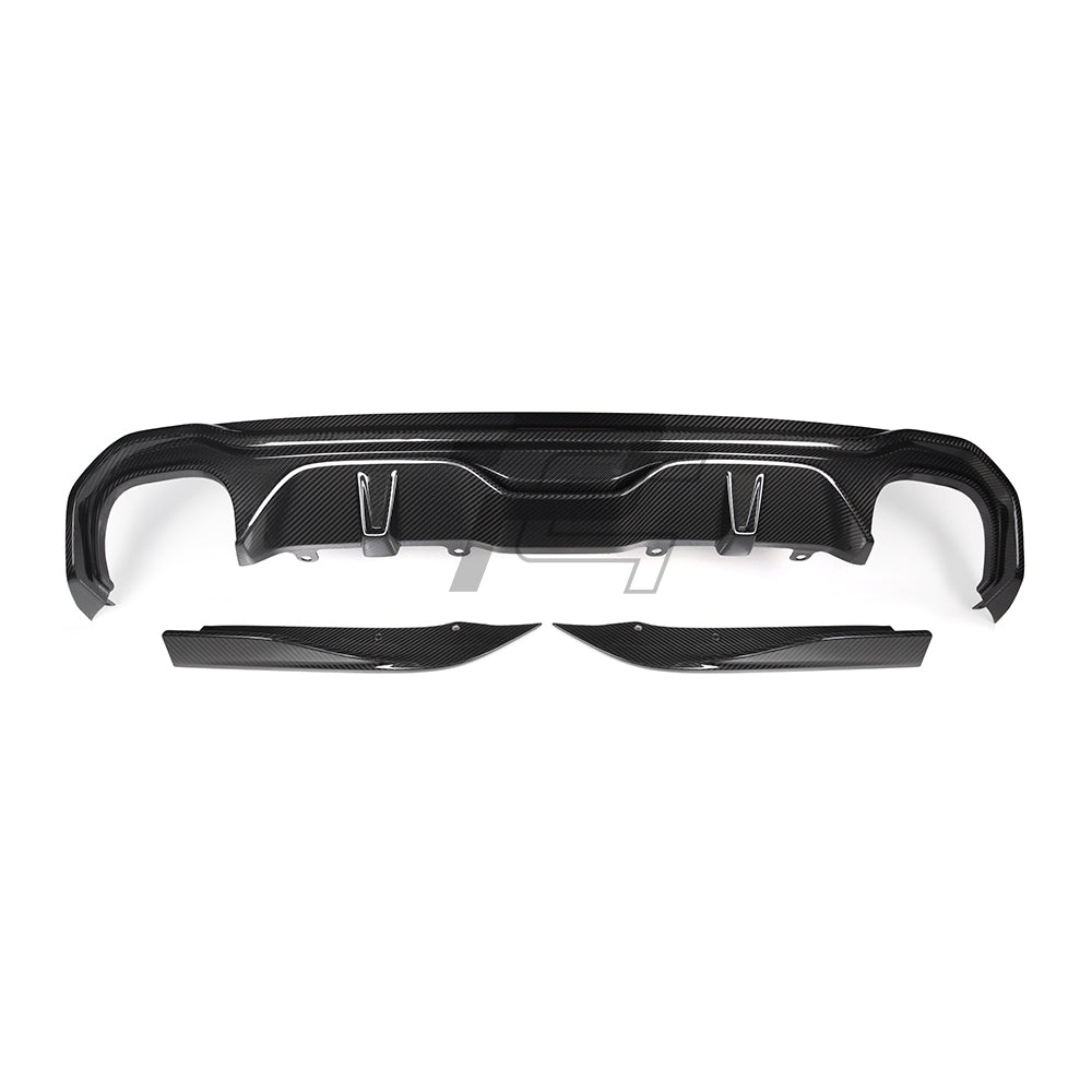 SQ Style Carbon Fiber Double Tips Diffuser - BMW 4 Series G26