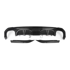 SQ Style Carbon Fiber Double Tips Diffuser - BMW 4 Series G26