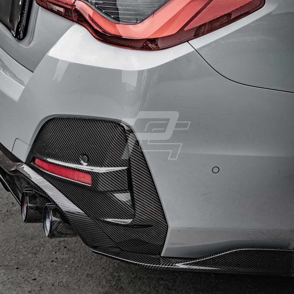 SQ Style Carbon Fiber Double Tips Diffuser - BMW 4 Series G26