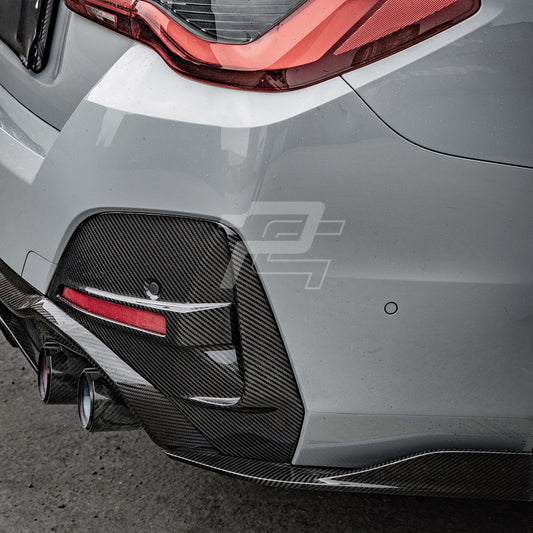 SQ Style Carbon Fiber Double Tips Diffuser - BMW 4 Series G26