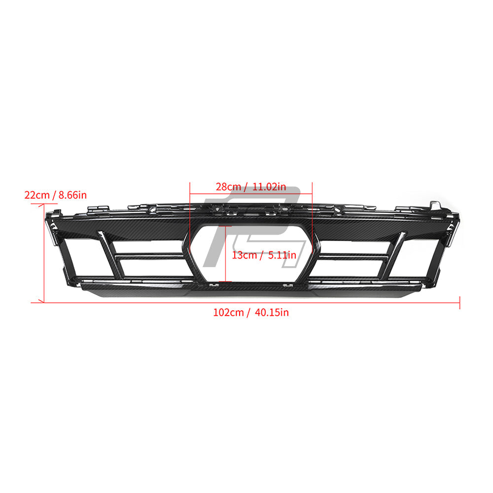 SQ Style Carbon Fiber Front Centre Lower Grill - BMW X5 G05 LCI