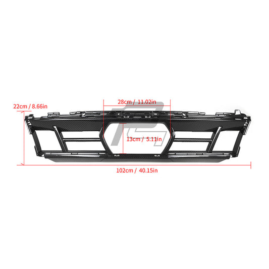 SQ Style Carbon Fiber Front Centre Lower Grill - BMW X5 G05 LCI