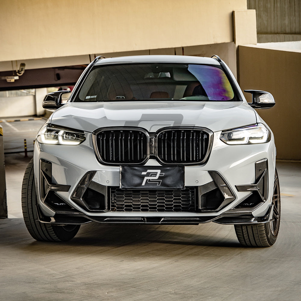 SQ Style Carbon Fiber Front Lip V1 - BMW X3M F97 LCI & X4M F98 LCI