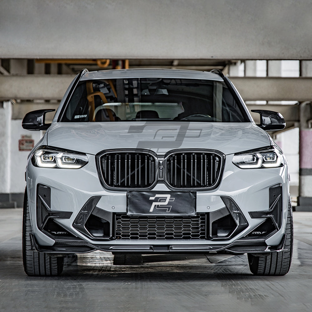 SQ Style Carbon Fiber Front Lip V1 - BMW X3M F97 LCI & X4M F98 LCI