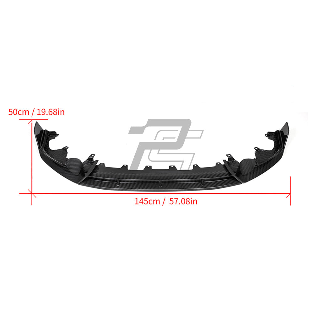 SQ Style Carbon Fiber Front Lip V1 - BMW X3 G01 LCI & X4 G02 LCI
