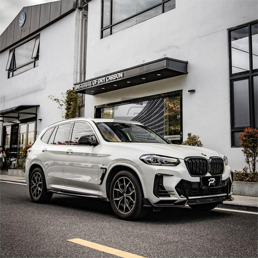 SQ Style Carbon Fiber Front Lip V1 - BMW X3 G01 LCI & X4 G02 LCI