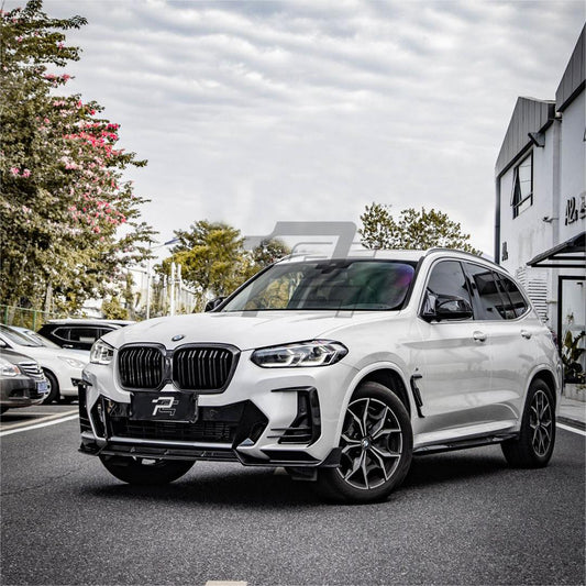 SQ Style Carbon Fiber Front Lip V1 - BMW X3 G01 LCI & X4 G02 LCI