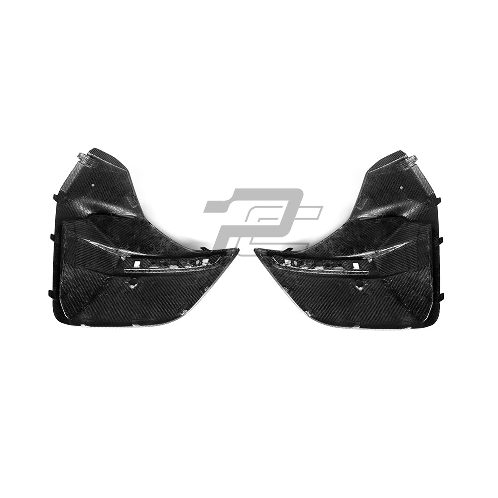 SQ Style Carbon Fiber Rear Bumper Trim - BMW i4 G26