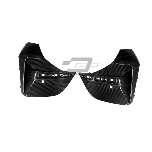 SQ Style Carbon Fiber Rear Bumper Trim - BMW i4 G26
