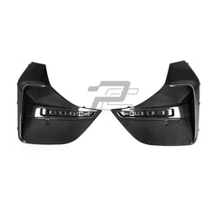 SQ Style Carbon Fiber Rear Bumper Trim - BMW i4 G26