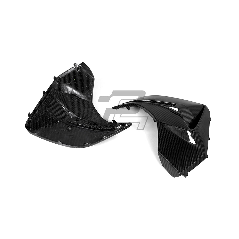 SQ Style Carbon Fiber Rear Bumper Trim - BMW i4 G26
