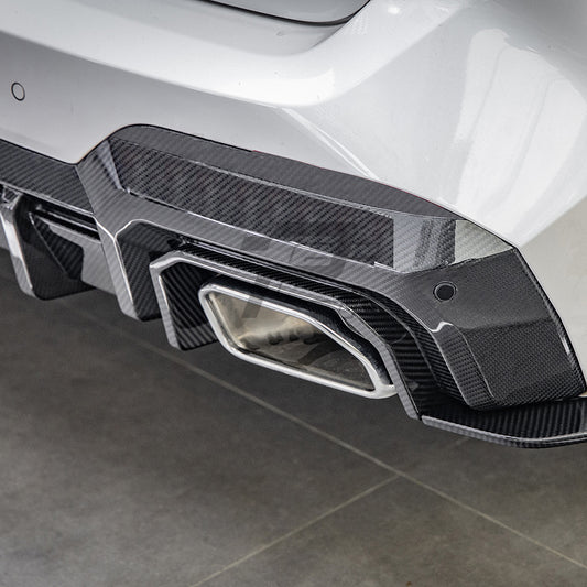 SQ Style Carbon Fiber Diffuser - BMW X3 M40i G01 LCI