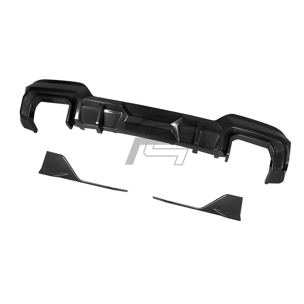 SQ Style Carbon Fiber Diffuser - BMW X3 M40i G01 LCI
