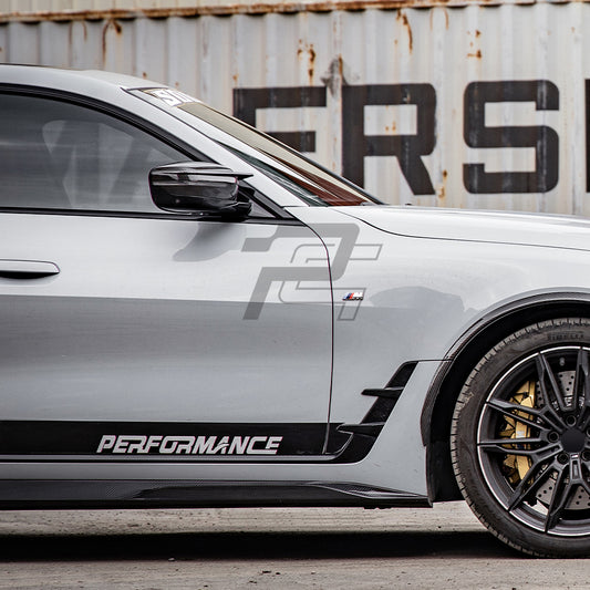 SQ Style Carbon Fiber Side Skirt - BMW 4 Series G26