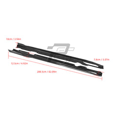 SQ Style Carbon Fiber Side Skirt - BMW 4 Series G26