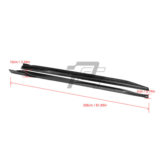 SQ Style Carbon Fiber Side Skirt - BMW i4 G26