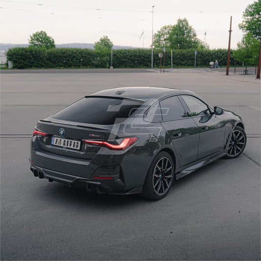 SQ Style Carbon Fiber Side Skirt - BMW i4 G26