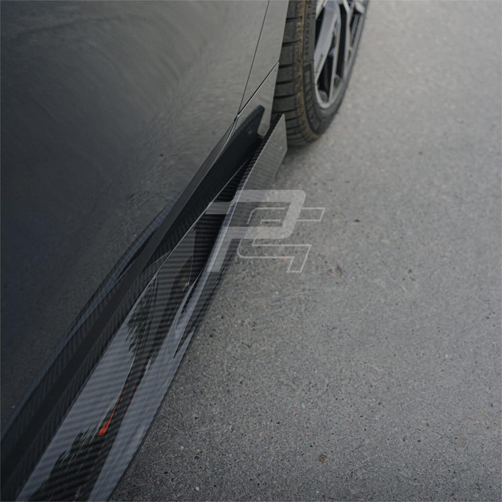 SQ Style Carbon Fiber Side Skirt - BMW i4 G26