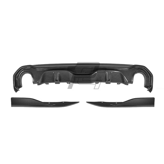 SQ Style Carbon Fiber Single Tip Diffuser - BMW 4 Series G26