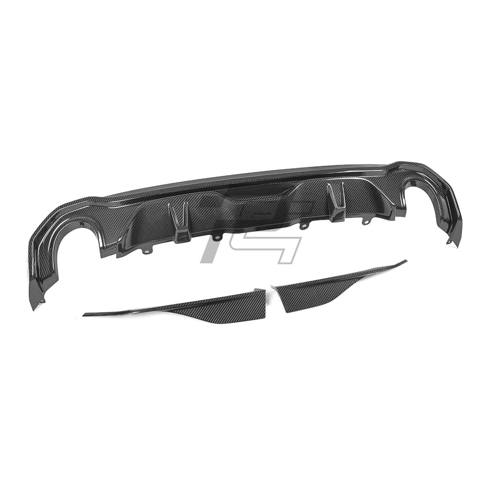 SQ Style Carbon Fiber Single Tip Diffuser - BMW 4 Series G26