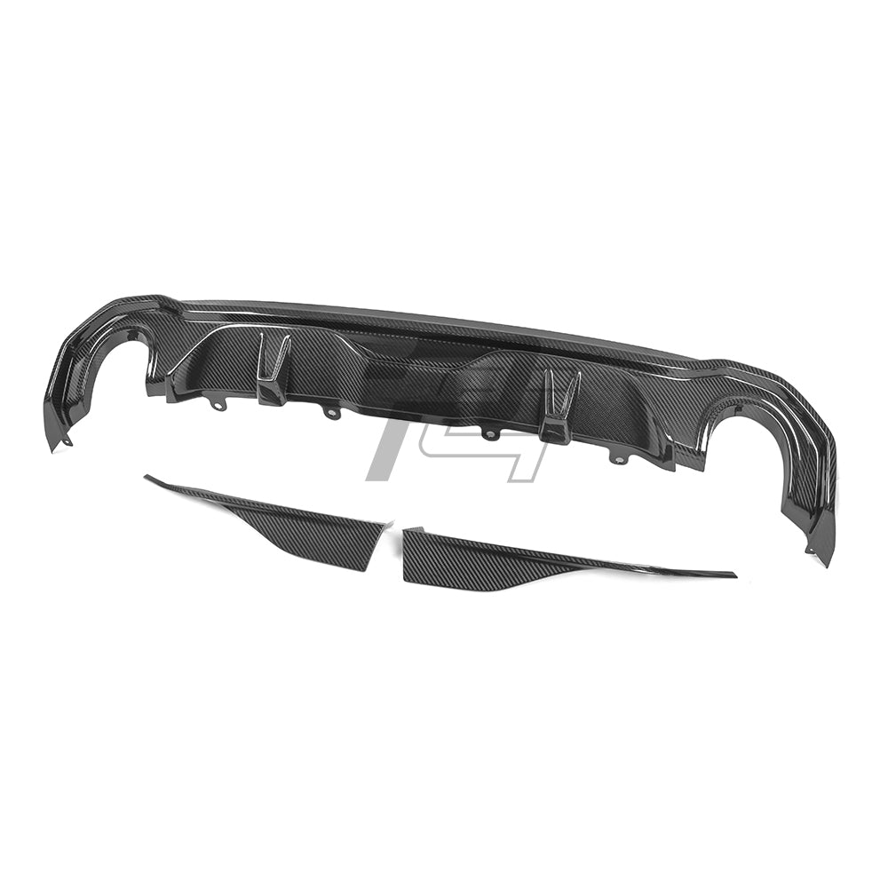 SQ Style Carbon Fiber Single Tip Diffuser - BMW 4 Series G26