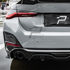 SQ Style Carbon Fiber Single Tip Diffuser - BMW 4 Series G26