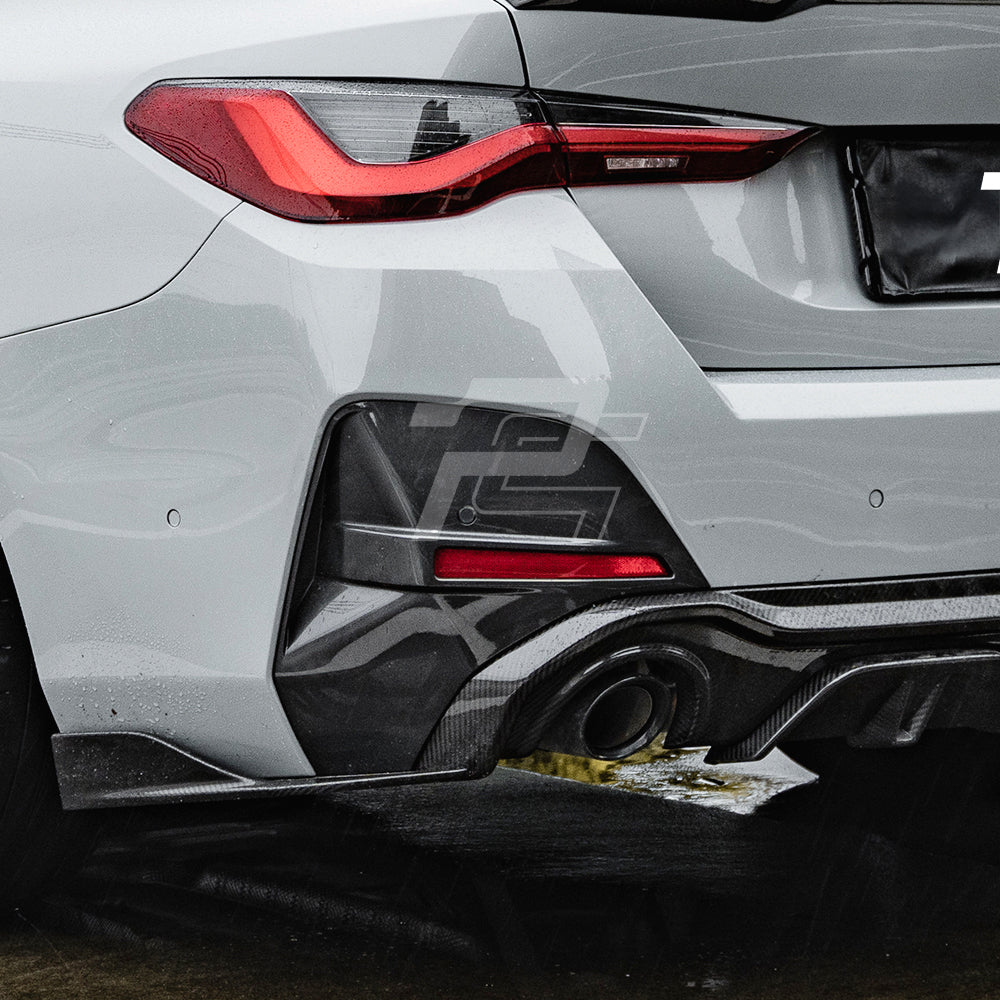 SQ Style Carbon Fiber Single Tip Diffuser - BMW 4 Series G26