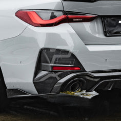 SQ Style Carbon Fiber Single Tip Diffuser - BMW 4 Series G26