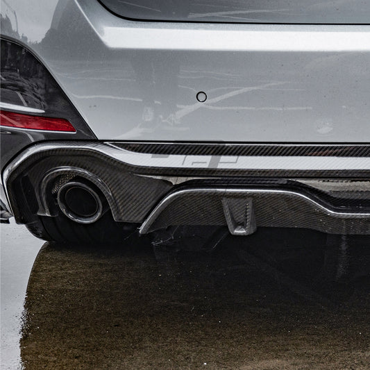 SQ Style Carbon Fiber Single Tip Diffuser - BMW 4 Series G26