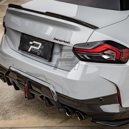 SQ Style Carbon Fiber Rear Trunk Spoiler - BMW G87 M2 & G42 2 Series
