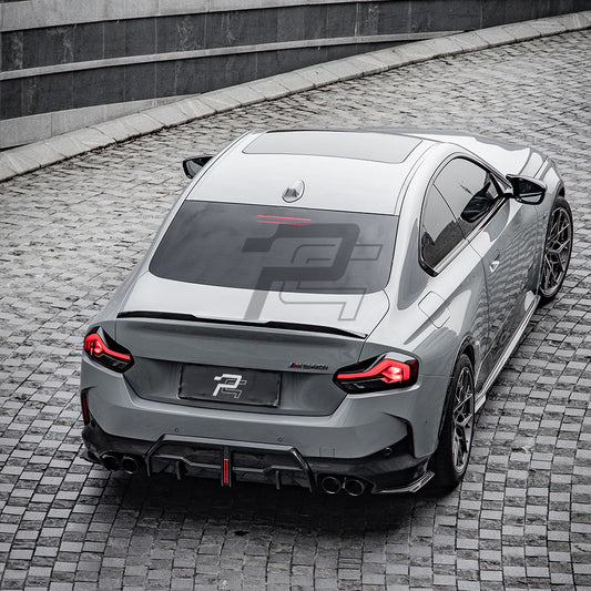 SQ Style Carbon Fiber Rear Trunk Spoiler - BMW G87 M2 & G42 2 Series