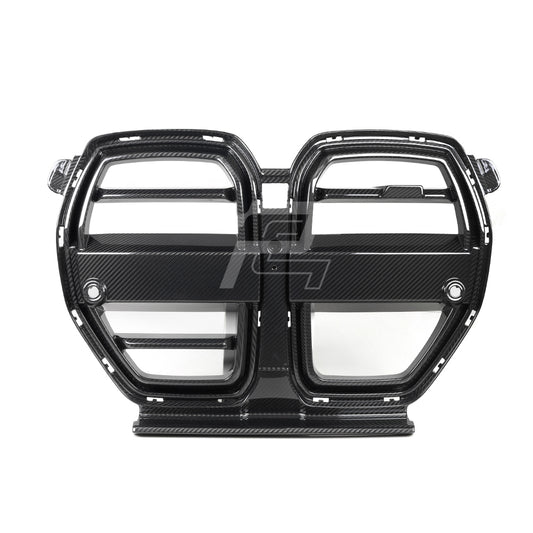 SQ Style Carbon Fiber Front Grill V2 - BMW M3 G80 G81 & M4 G82 G83