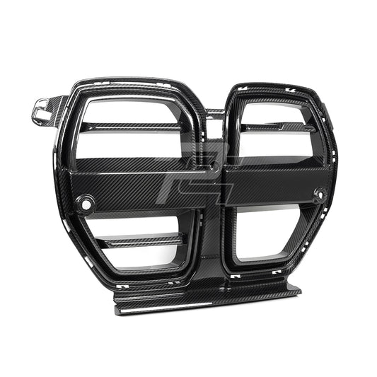SQ Style Carbon Fiber Front Grill V2 - BMW M3 G80 G81 & M4 G82 G83