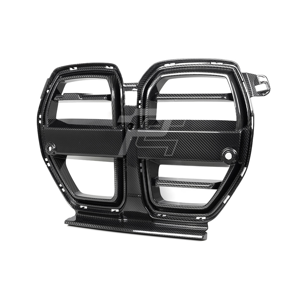 SQ Style Carbon Fiber Front Grill V2 - BMW M3 G80 G81 & M4 G82 G83