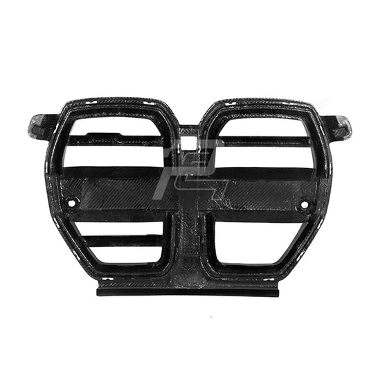 SQ Style Carbon Fiber Front Grill V2 - BMW M3 G80 G81 & M4 G82 G83