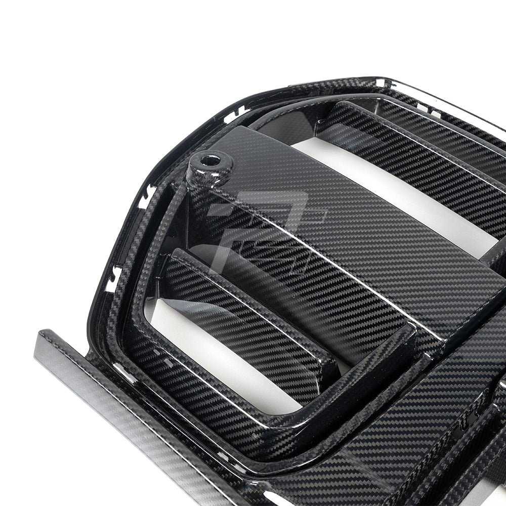 SQ Style Carbon Fiber Front Grill V2 - BMW M3 G80 G81 & M4 G82 G83