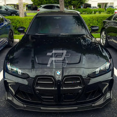 SQ Style Carbon Fiber Front Grill V2 - BMW M3 G80 G81 & M4 G82 G83