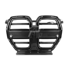 SQ Style Carbon Fiber Front Grill V2 - BMW M3 G80 G81 & M4 G82 G83