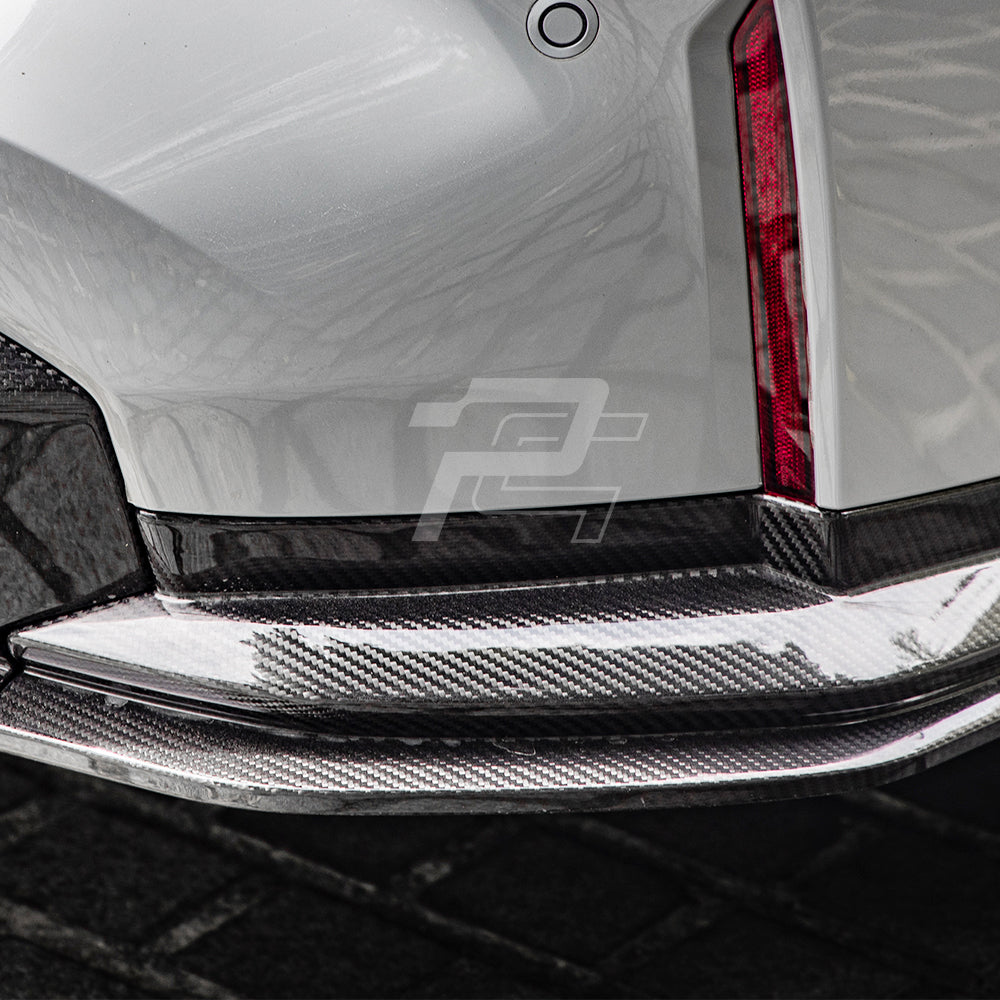 SQ Style Carbon Fiber Rear Diffuser Set With Brake Light V1 - BMW M3 G80 G81