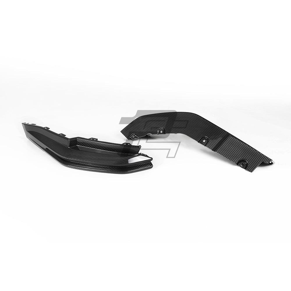 SQ Style Carbon Fiber Rear Diffuser Set With Brake Light V1 - BMW M4 G82 G83