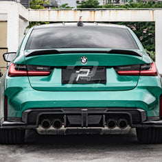SQ Style Carbon Fiber Rear Diffuser Set V1 - BMW M3 G80 G81