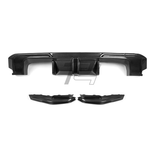 SQ Style Carbon Fiber Rear Diffuser Set V1 - BMW M3 G80 G81