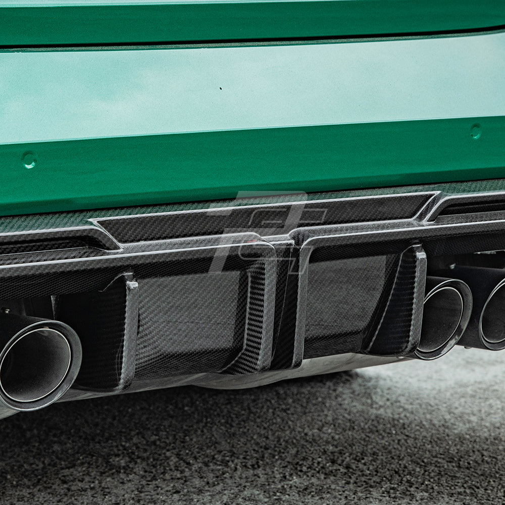 SQ Style Carbon Fiber Rear Diffuser Set V1 - BMW M3 G80 G81