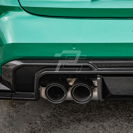 SQ Style Carbon Fiber Rear Diffuser Set V1 - BMW M3 G80 G81