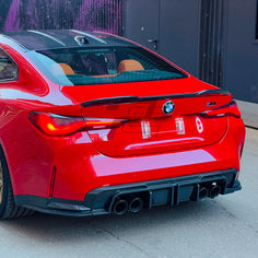 SQ Style Carbon Fiber Rear Diffuser Set V1 - BMW M4 G82 G83