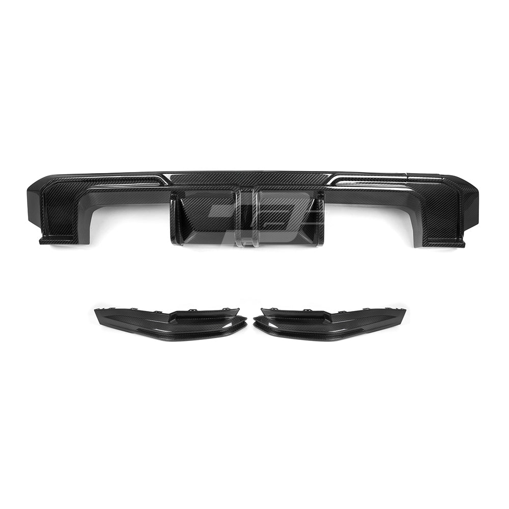 SQ Style Carbon Fiber Rear Diffuser Set V1 - BMW M4 G82 G83