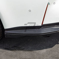 SQ Style Carbon Fiber Rear Diffuser Set With Brake Light V2 - BMW M3 G80 G81